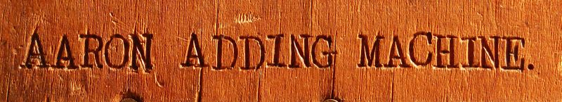 Aaron Adding Machine
